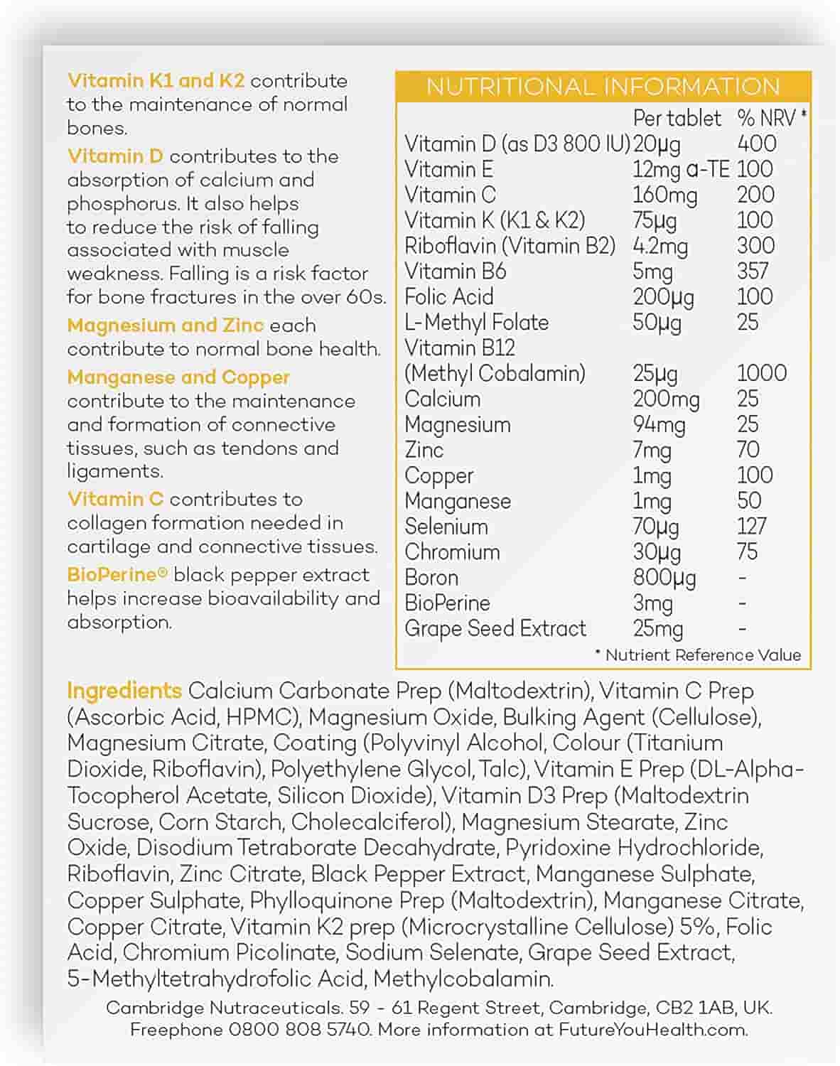 Strong Bones (120 tablets)