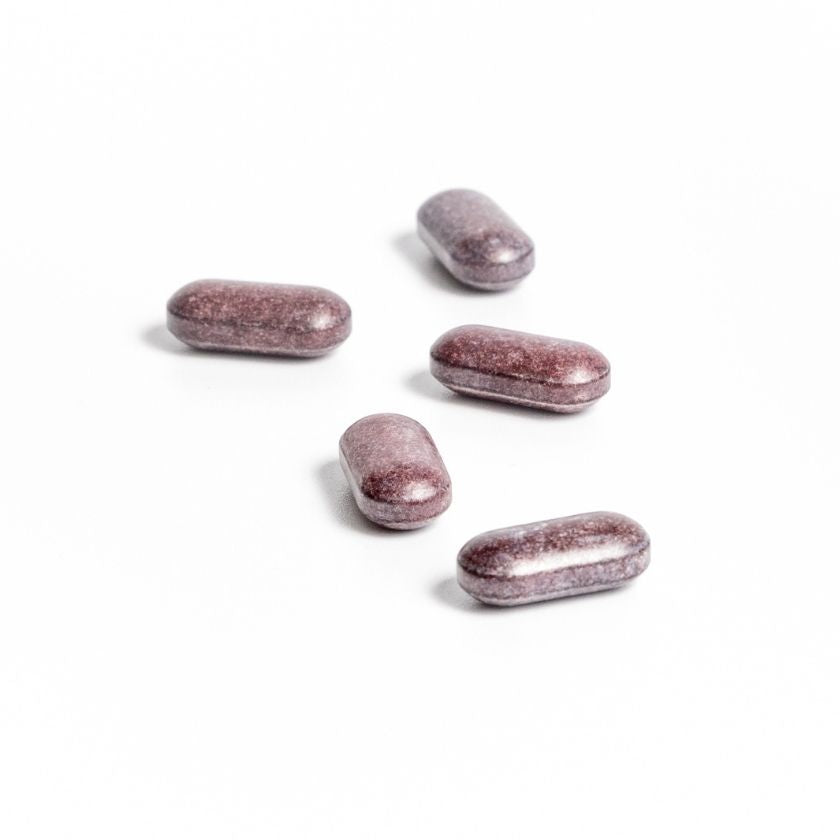 bloodflow-supplement-angle;bloodflow-supplement-front;Bloodflow-tablets;Bloodflow-annotated-tablet