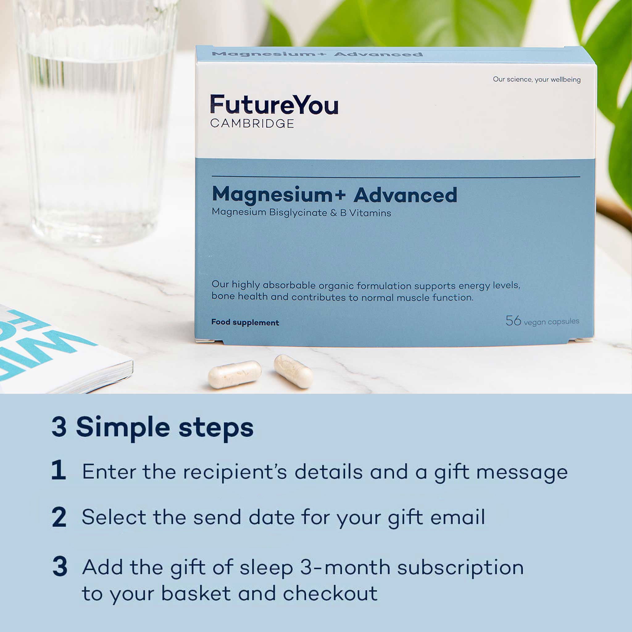The Gift of Sleep 3-Month Magnesium+ Advanced Subscription