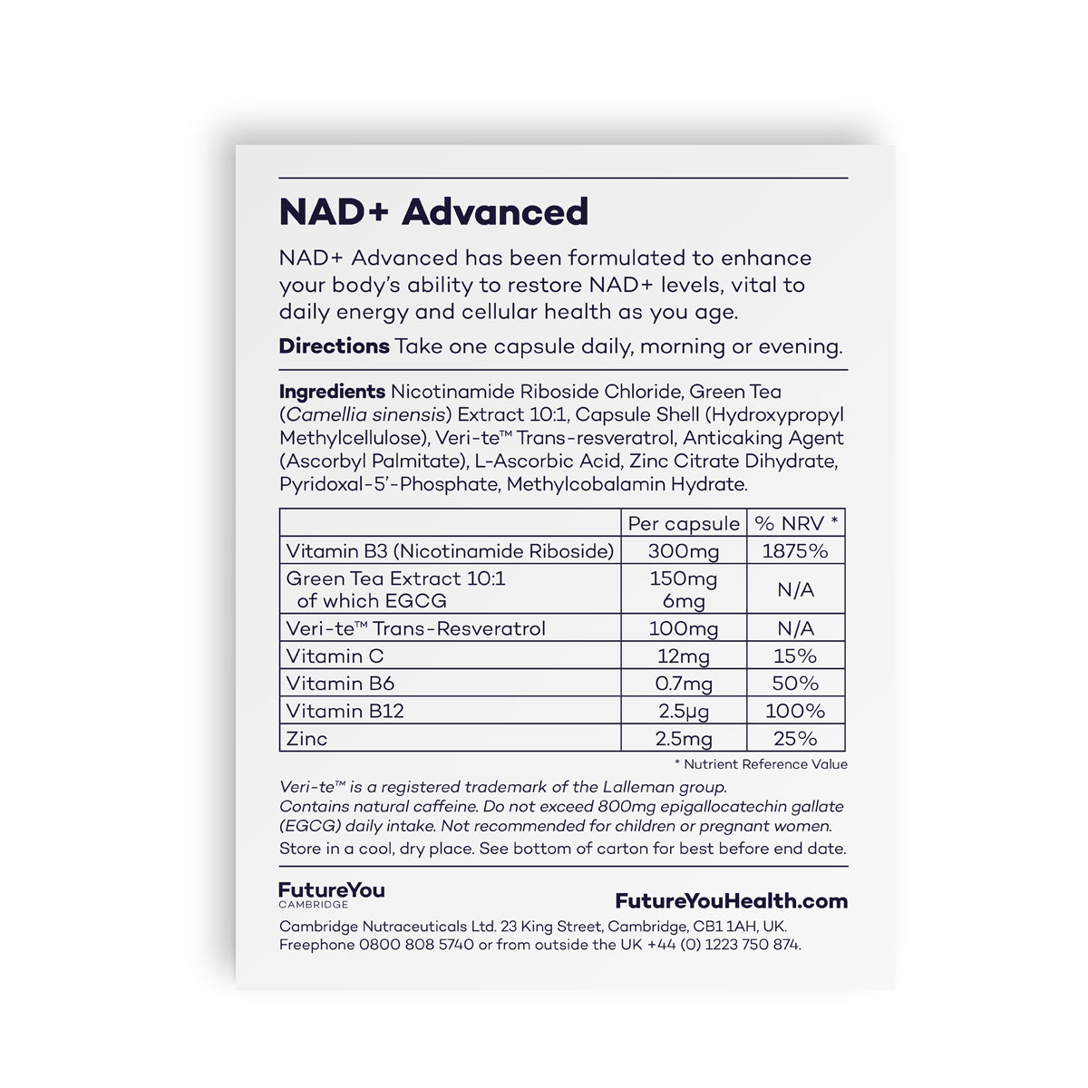 NAD+ Advanced