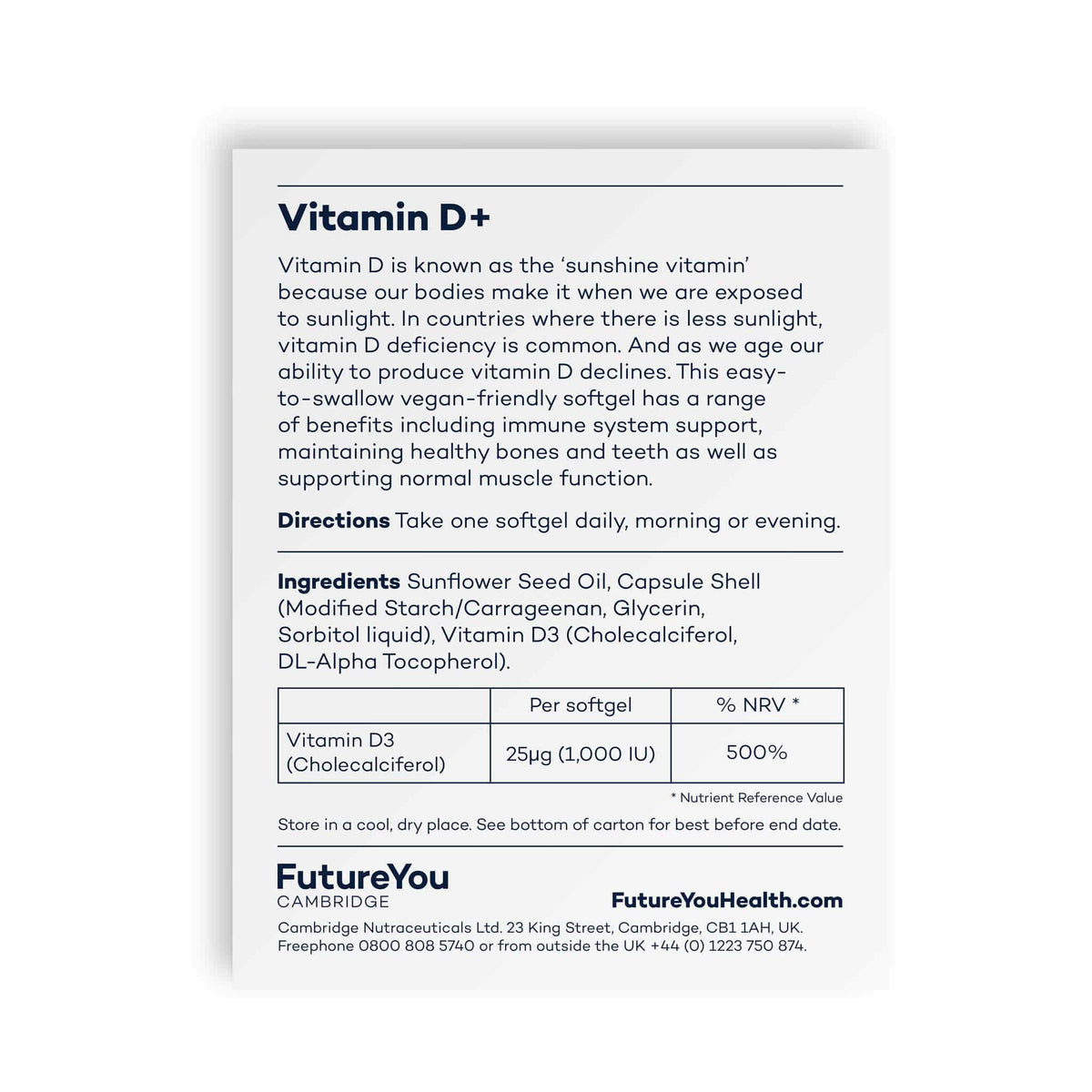 Vitamin D+ (28 Day Supply)